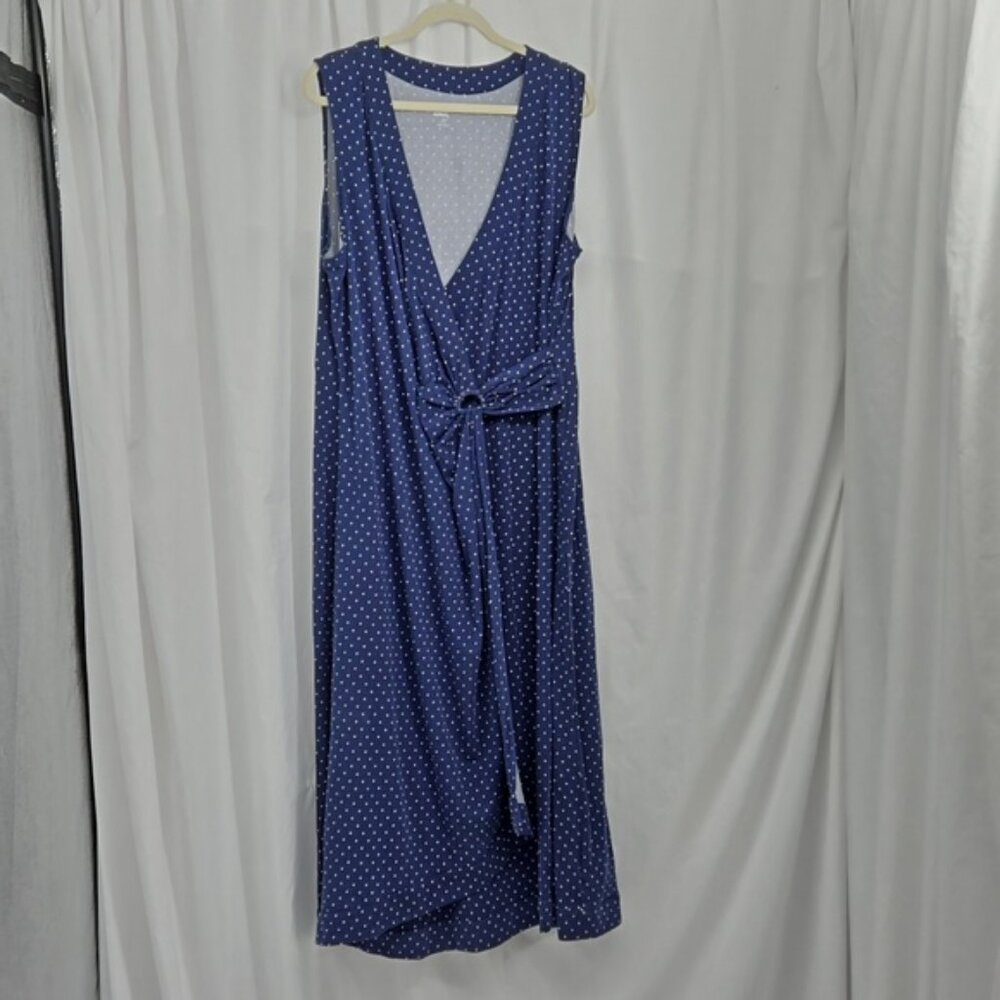 Lands' End Faux Wrap Dress Plus Size 2x